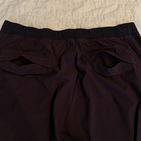 Lululemon Cutback Track Pants Men L Dark Purple Zip Pocket Straight Athletic Run - Picture 5 of 15